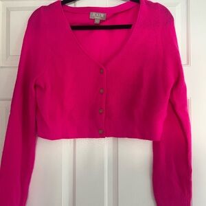 J.Crew Vibrant Pink Cashmere Sweater
